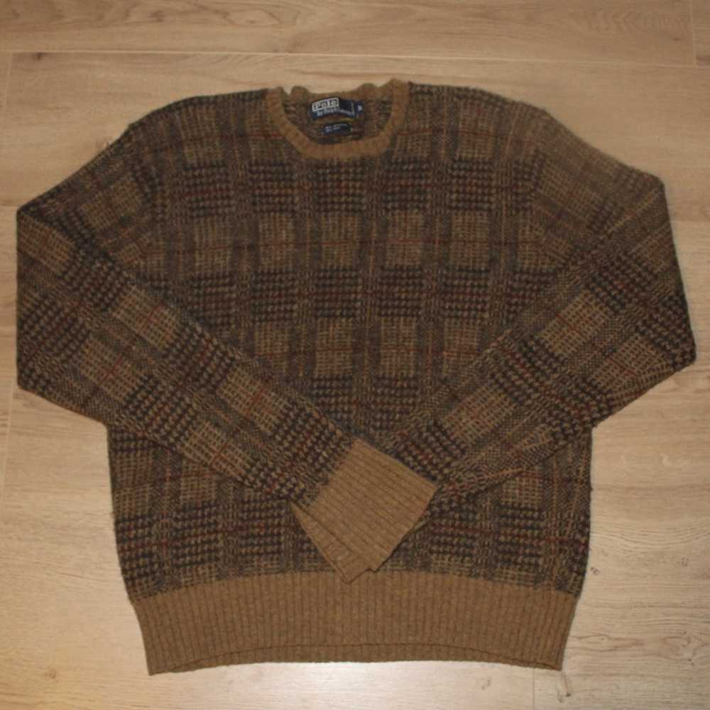 Polo Ralph Lauren Polo Brown Wool Knitted Sweater - image 1