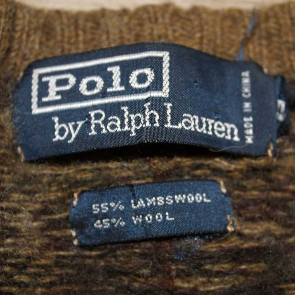 Polo Ralph Lauren Polo Brown Wool Knitted Sweater - image 2