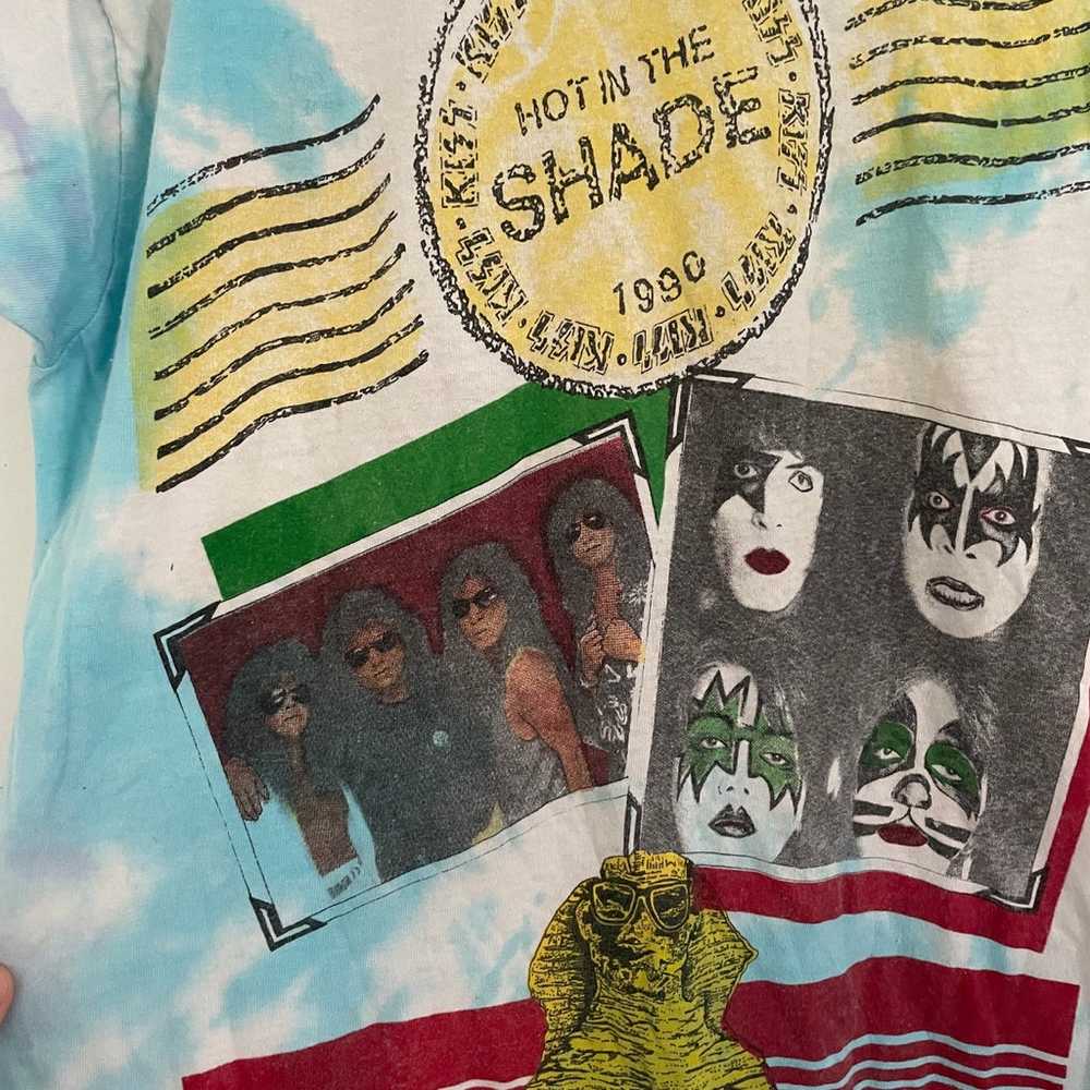 KISS 1990 hot in the shade RARE tour shirt - image 2