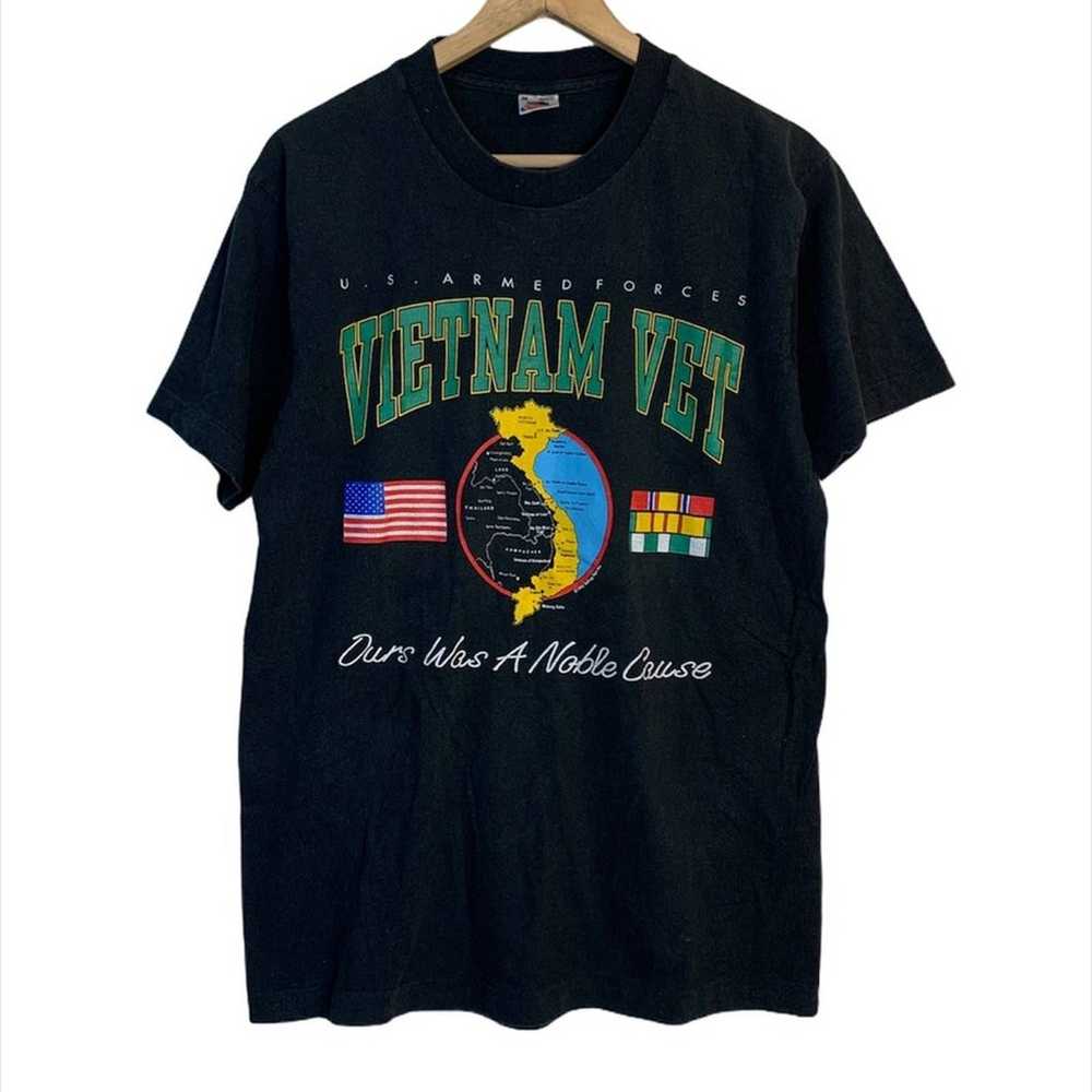 Vintage 1992 Vietnam Vet T-Shirt - image 1