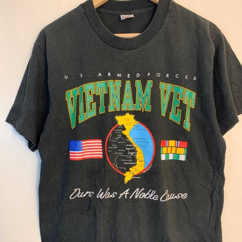 Vintage 1992 Vietnam Vet T-Shirt - image 2