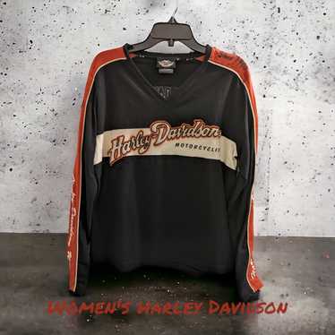 Harley Davidson × Vintage Harley Davidson V Neck … - image 1