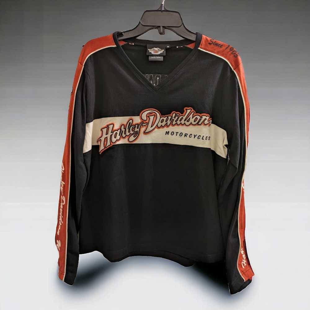 Harley Davidson × Vintage Harley Davidson V Neck … - image 4