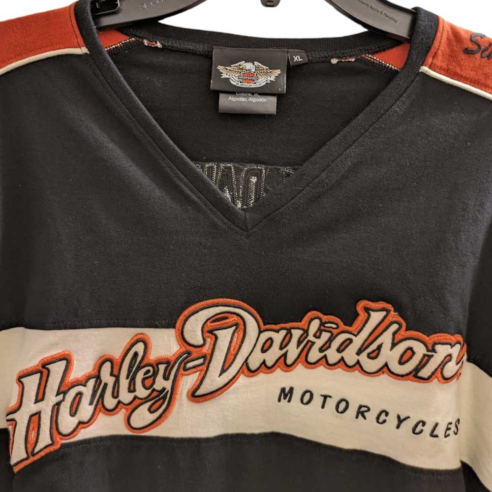 Harley Davidson × Vintage Harley Davidson V Neck … - image 6