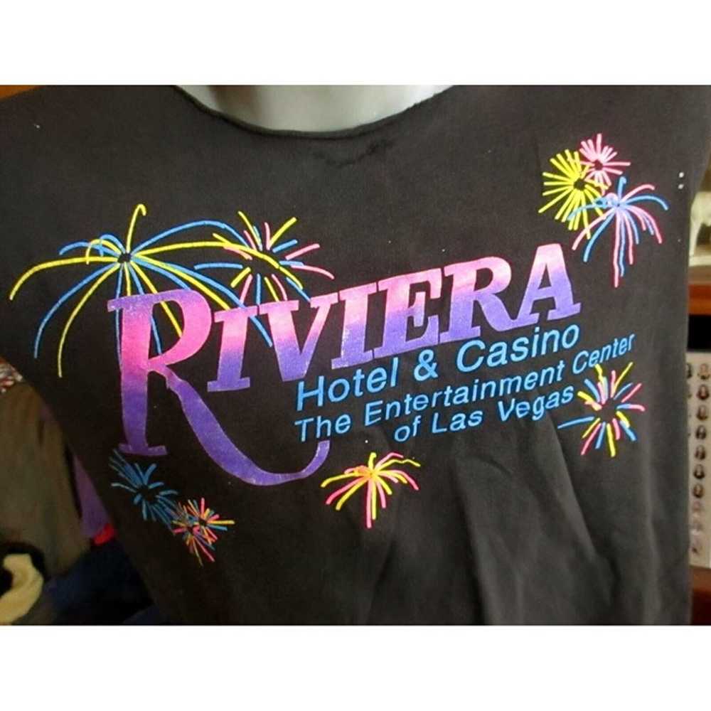 Vintage 1980's Tee Men's Large Riviera Casino Las… - image 2