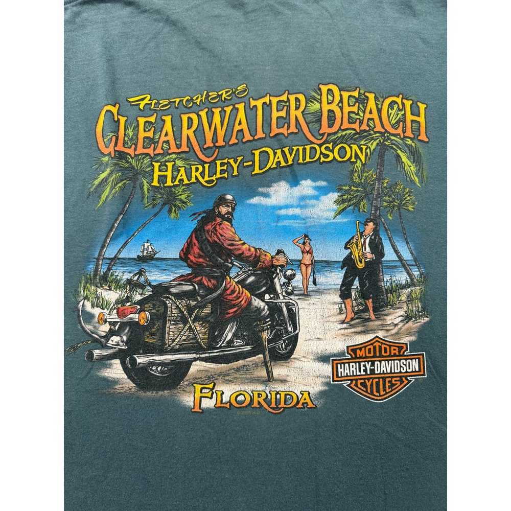 Vintage Harley Davidson Biker Logo Florida Tee(La… - image 3