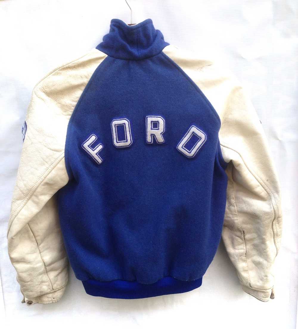 Ford × Varsity Jacket × Vintage Vintage Ford Wool… - image 2