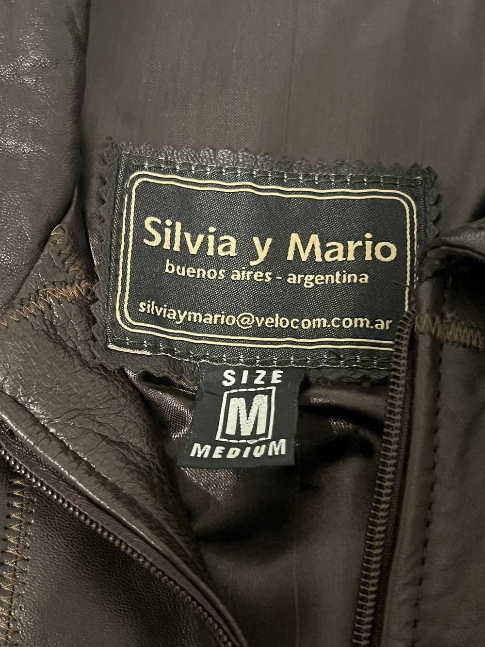 Other Sylvia y Mario Patch Work Leather Jacket Si… - image 5