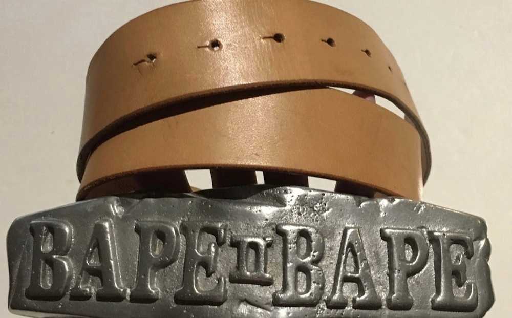Bape Bape leather belt 30-38 - image 1