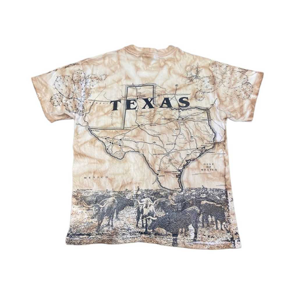 Vintage 93 AOP Texas Map Shirt - image 2