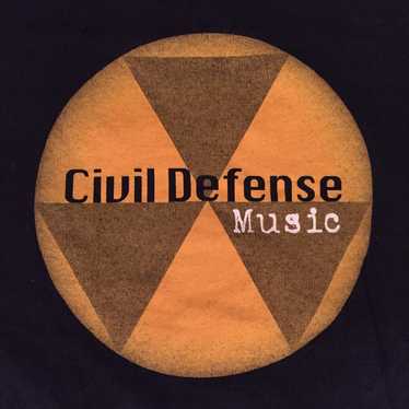 vintage Civil Defense Music T-shirt L - image 1