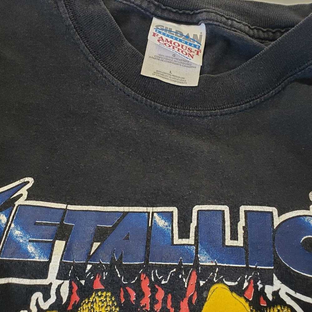 Metallica band vintage t shirt size L - image 4