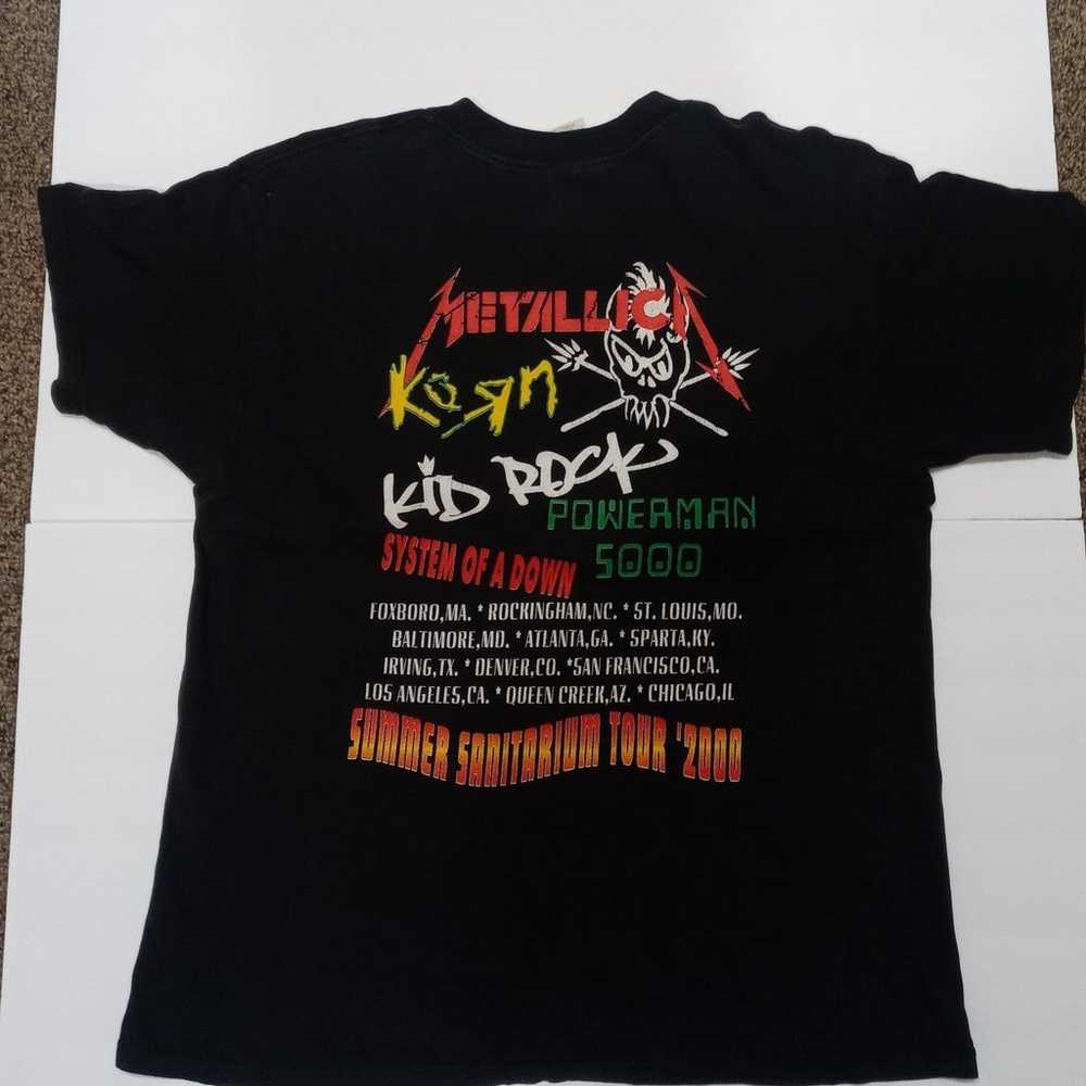 Metallica band vintage t shirt size L - image 6
