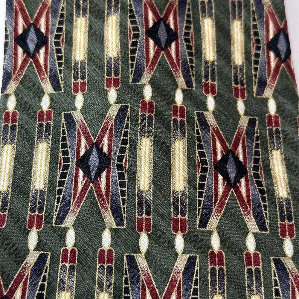 Other PAVIA Handmade italian Silk Tie Green/Red/B… - image 3