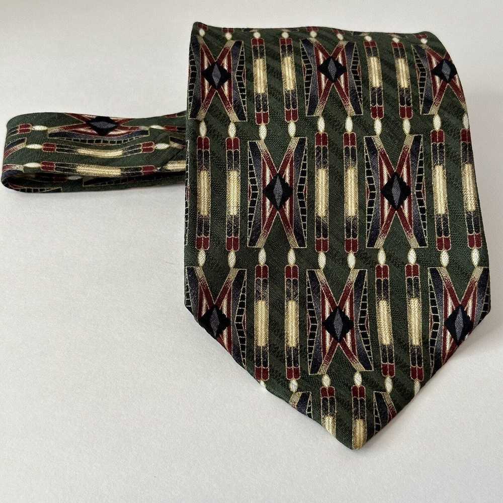 Other PAVIA Handmade italian Silk Tie Green/Red/B… - image 4