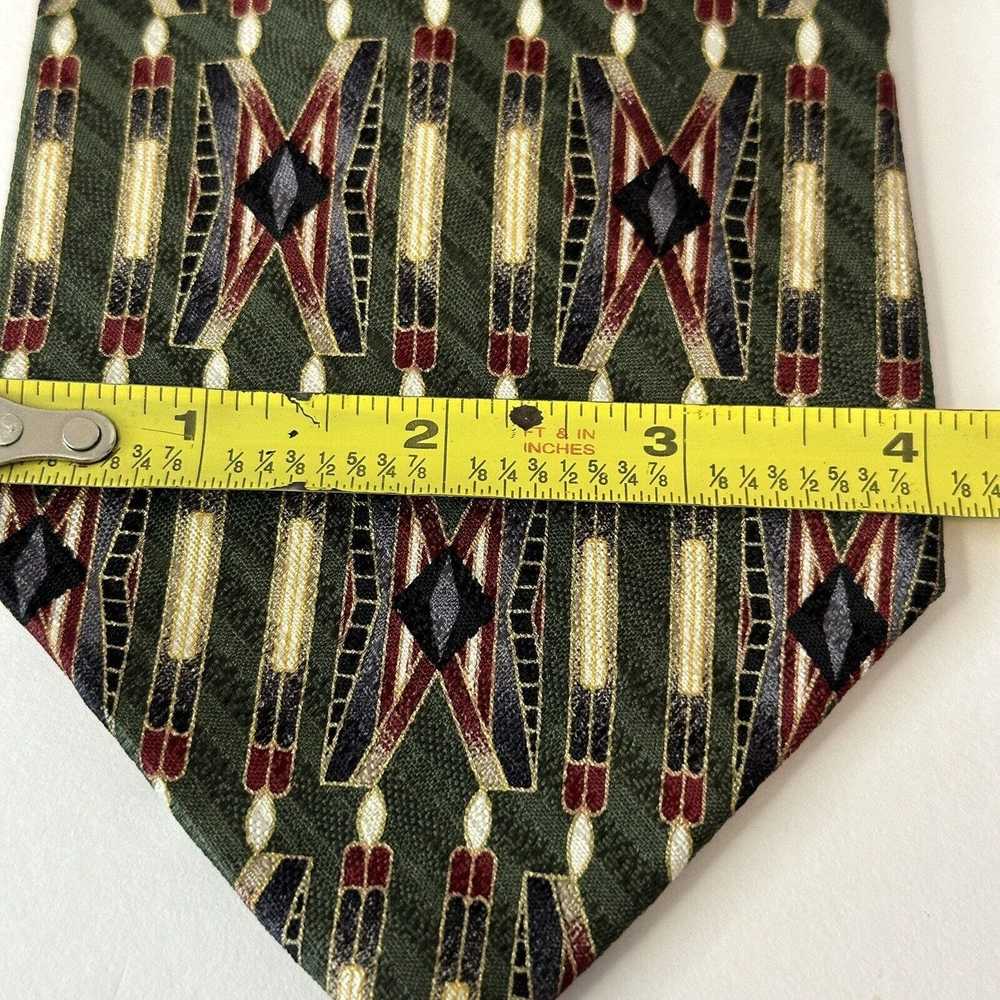 Other PAVIA Handmade italian Silk Tie Green/Red/B… - image 5