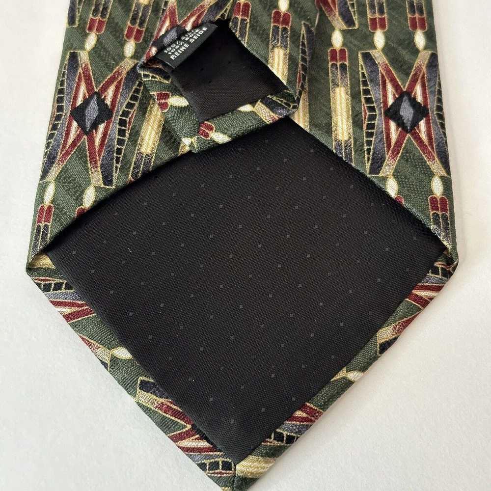 Other PAVIA Handmade italian Silk Tie Green/Red/B… - image 6