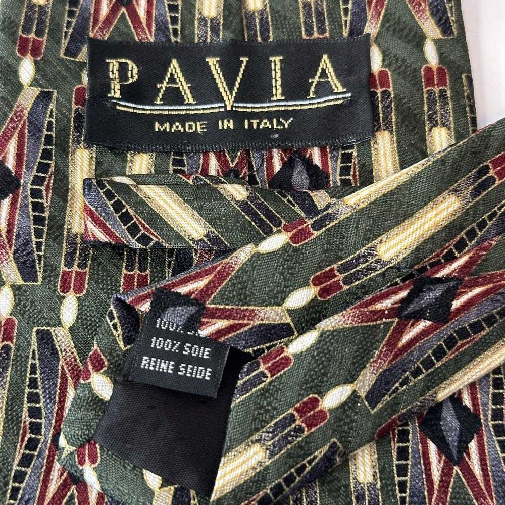 Other PAVIA Handmade italian Silk Tie Green/Red/B… - image 7