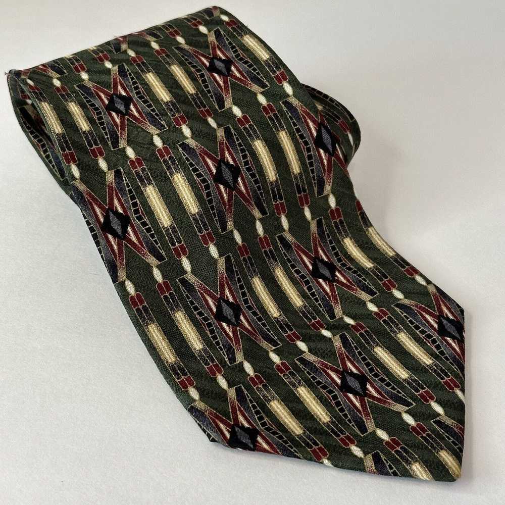 Other PAVIA Handmade italian Silk Tie Green/Red/B… - image 8