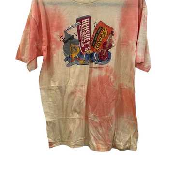 Vintage Hershey’s brand made in USA tie dye tee s… - image 1