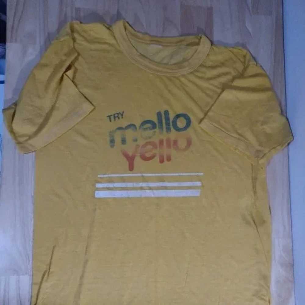 Vintage 80s Try Mello Yello Logo T-Shirt - image 1
