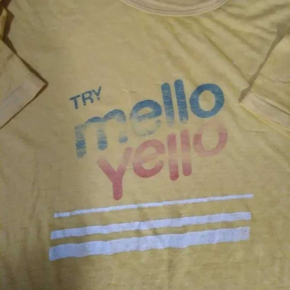 Vintage 80s Try Mello Yello Logo T-Shirt - image 3