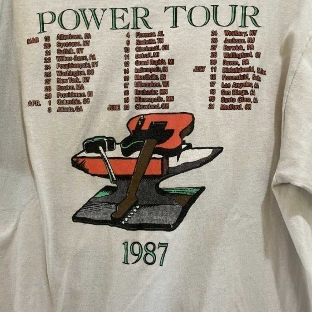 Kansas "Power Tour" Vintage Concert T-Shirt From … - image 4
