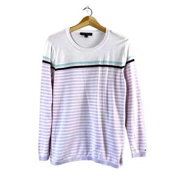 Tommy Hilfiger Purple Striped Tommy Hilfiger Swea… - image 1