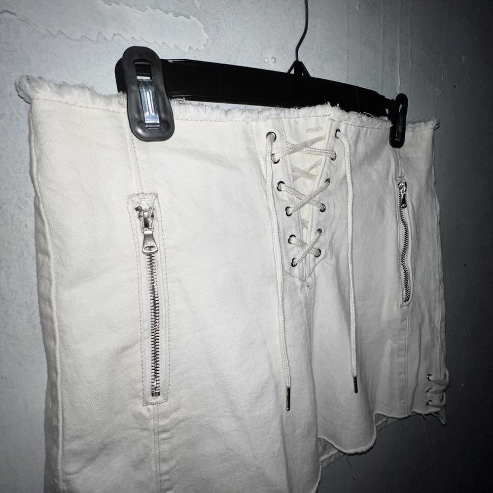 Blank Nyc Blanknyc Mini Skirt White Denim Coachel… - image 2