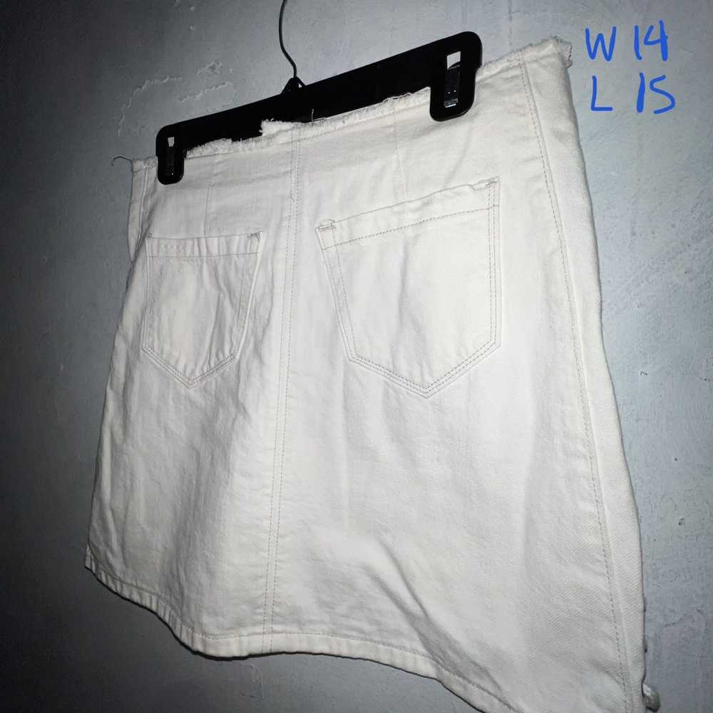 Blank Nyc Blanknyc Mini Skirt White Denim Coachel… - image 5
