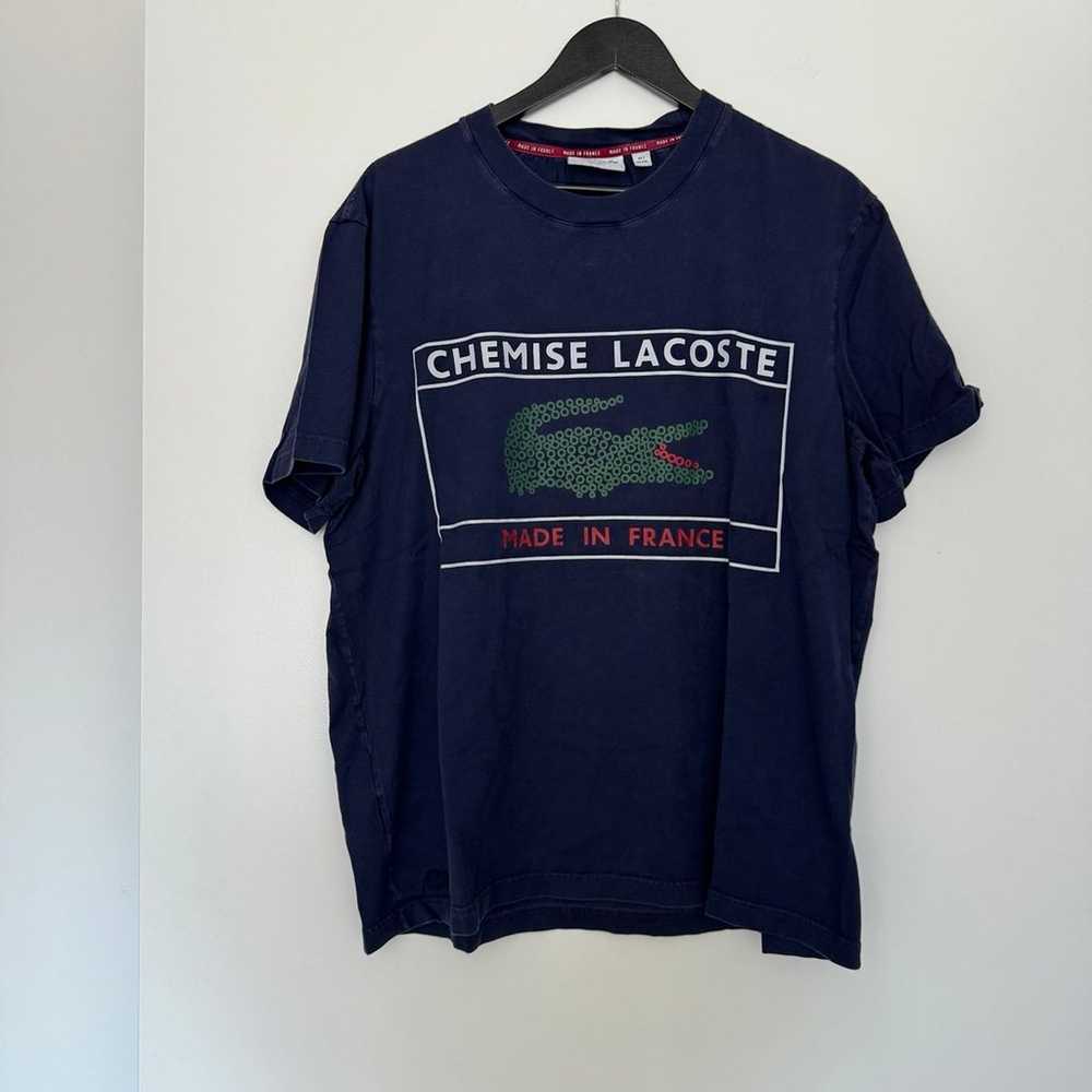 Lacoste Navy Made in France T-Shirt - image 2