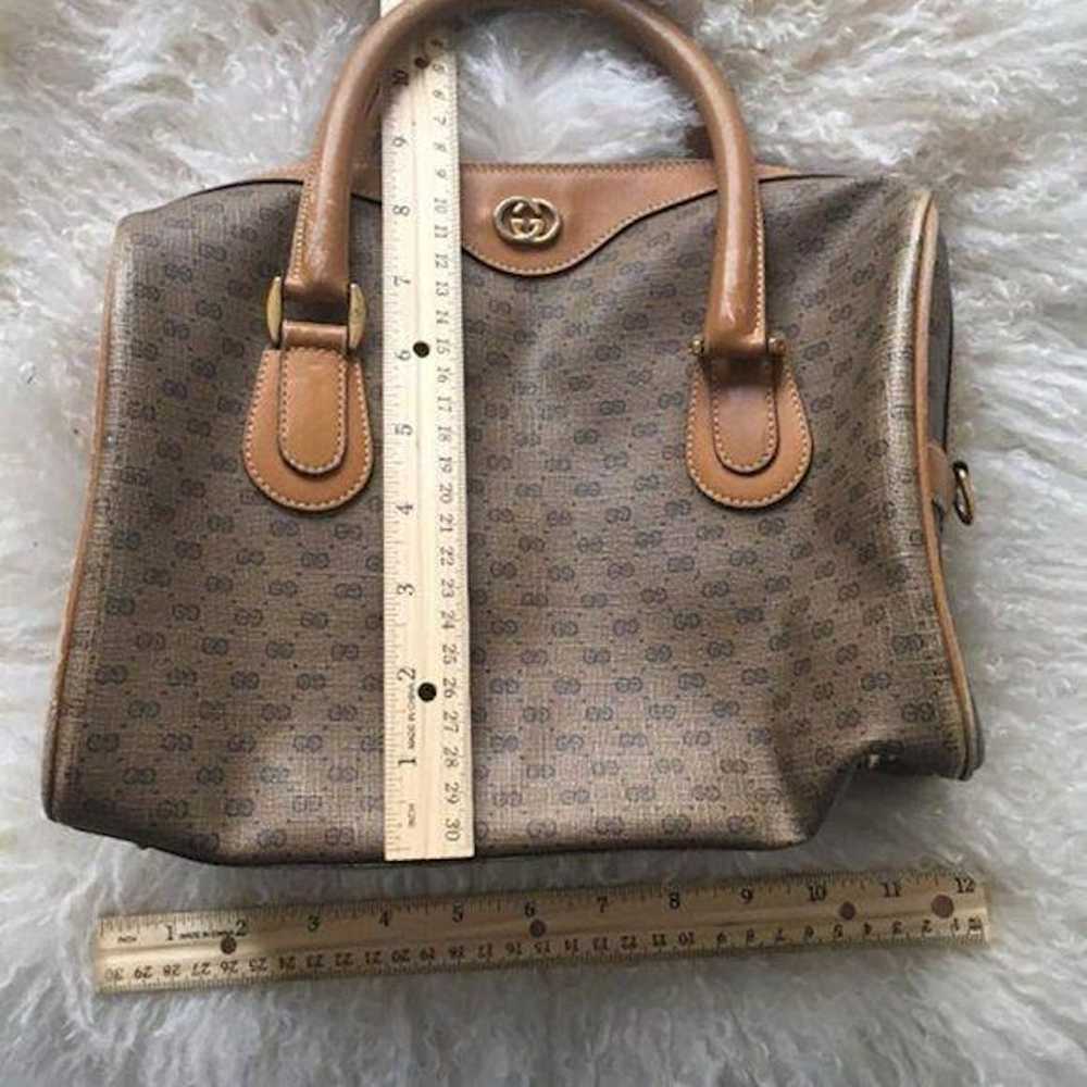 Gucci Gucci Boston Bag Monogrammed Vintage Brown … - image 5