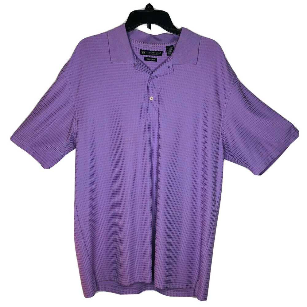 Oxford Oxford Golf Coolmax Men’s Shirt Size L Pur… - image 3