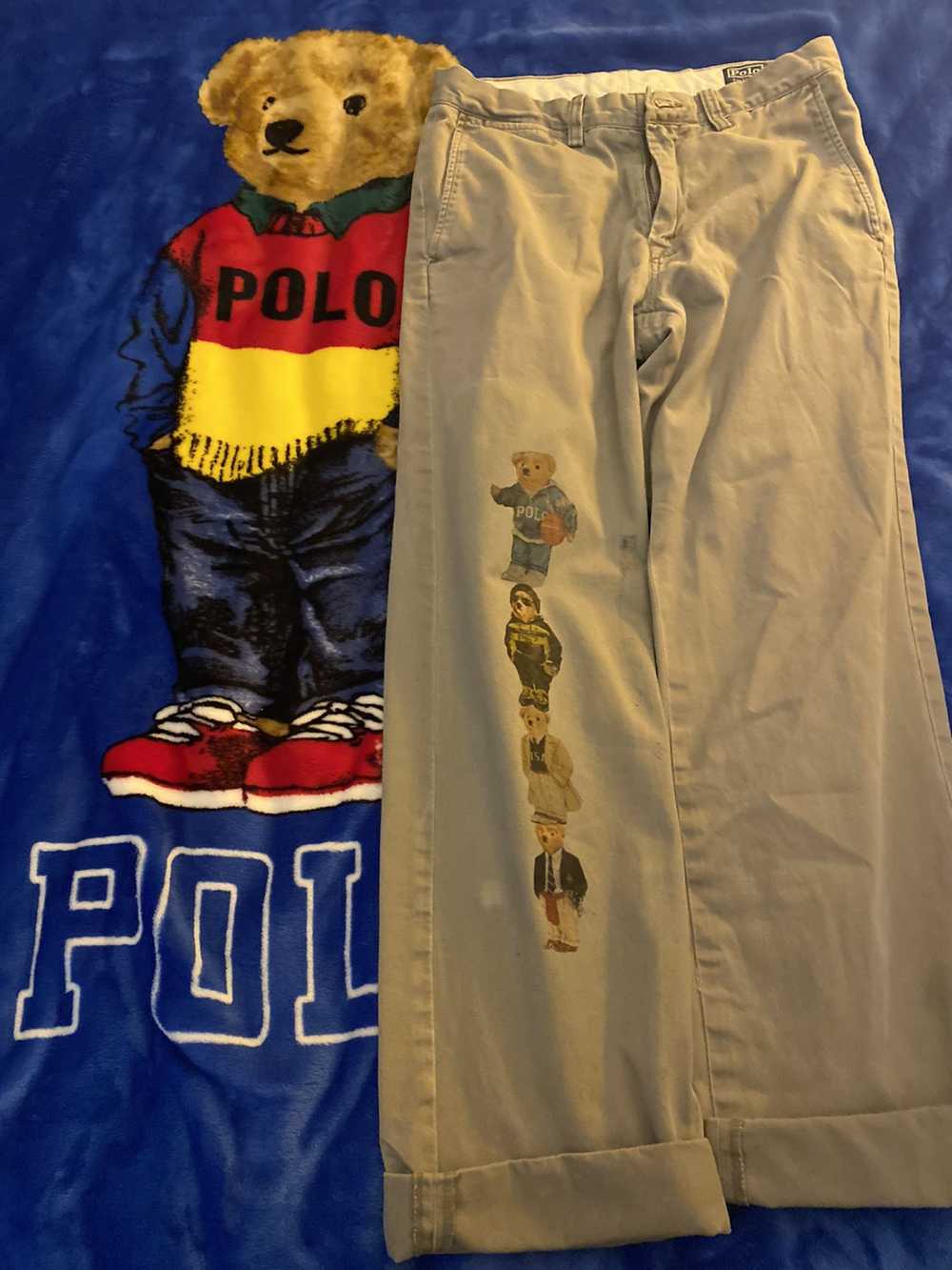 Custom × Polo Ralph Lauren Polo bear custom polo khak… - Gem