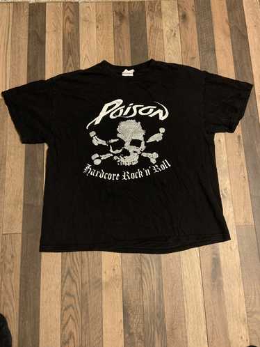 Vintage Poison hardcore rock and roll band tee XL