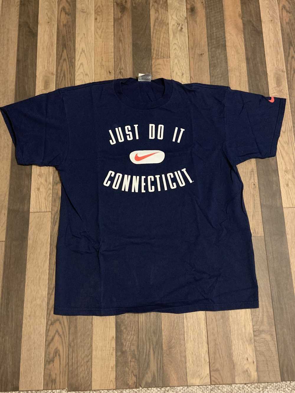 Nike × Vintage Vtg 90s nike just do it shirt L - image 1