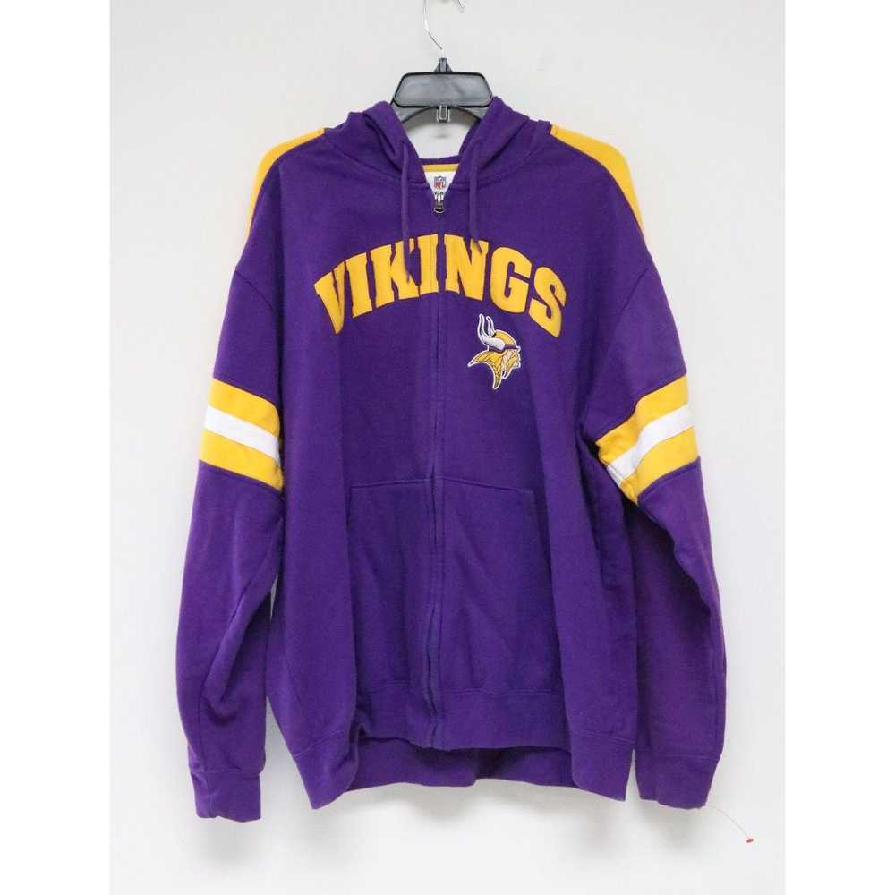 NFL NFL Team Apparel Vikings XL Pullover Hoodie S… - image 1