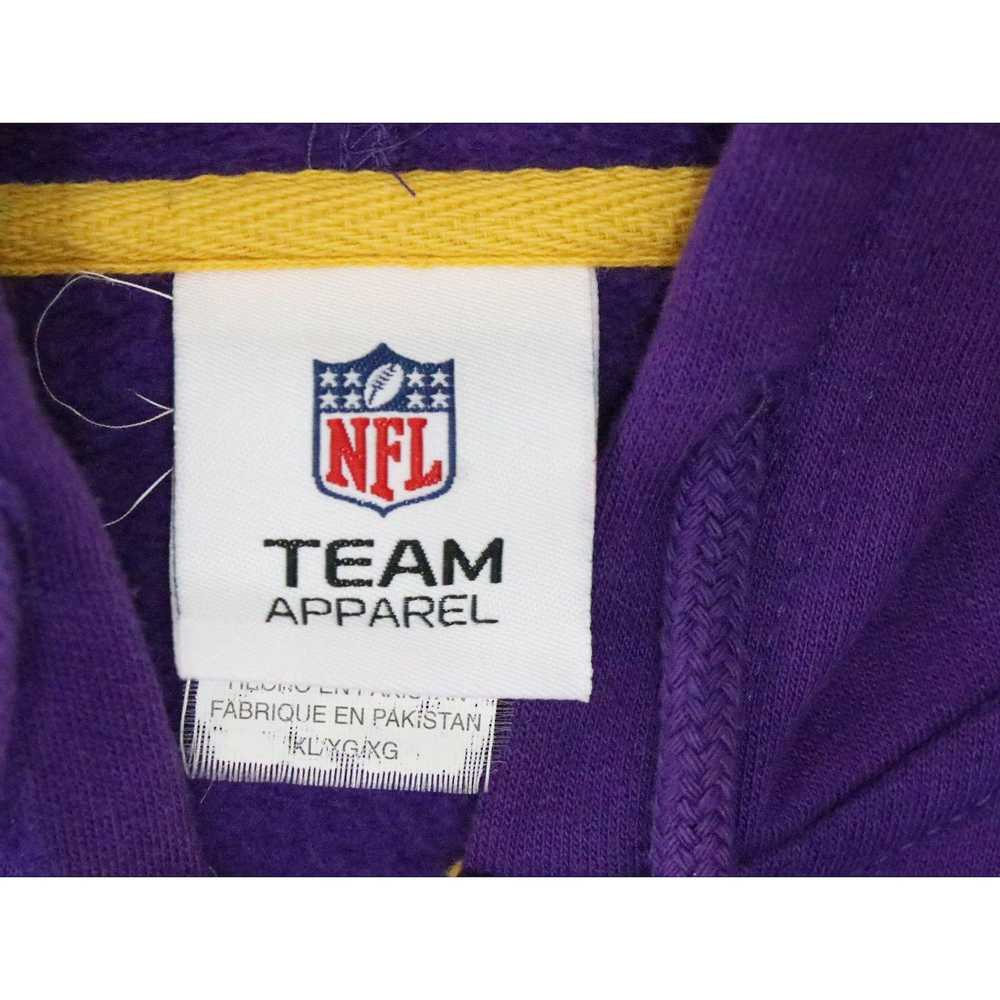 NFL NFL Team Apparel Vikings XL Pullover Hoodie S… - image 3