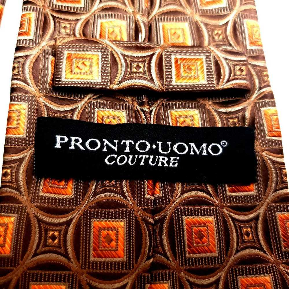 Pronto Uomo Pronto Uomo Couture Geometric Brown W… - image 3