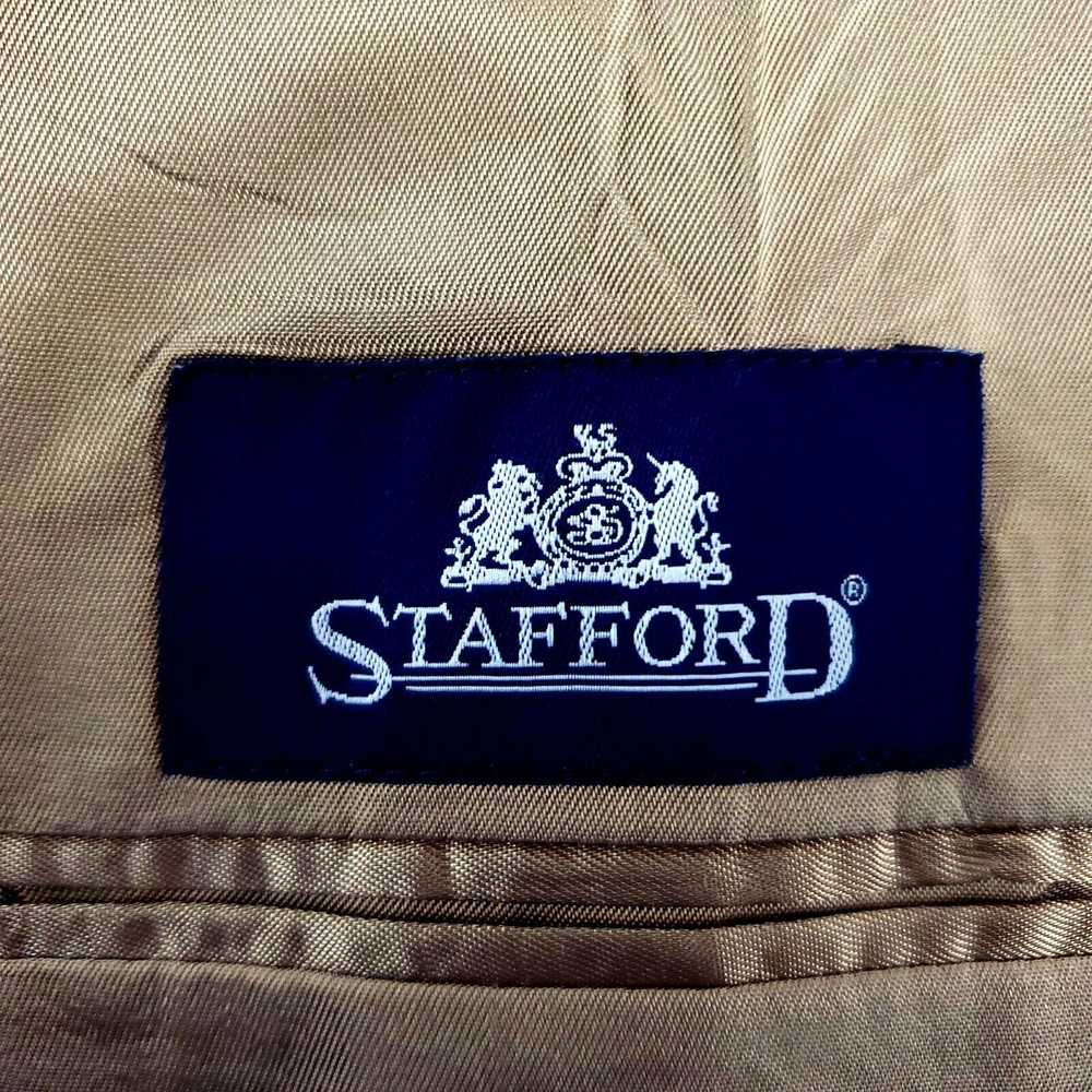 Stafford Stafford 44L 2 Button Glen Check Wool Ta… - image 8