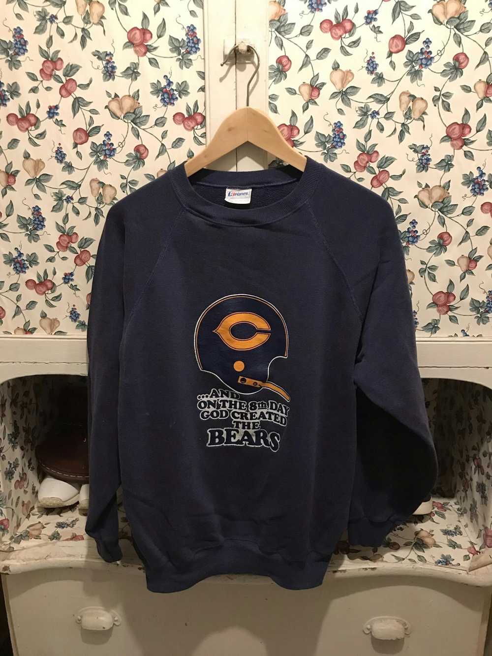 Hanes × Vintage Vintage 80s Chicago Bears Crewneck - image 1