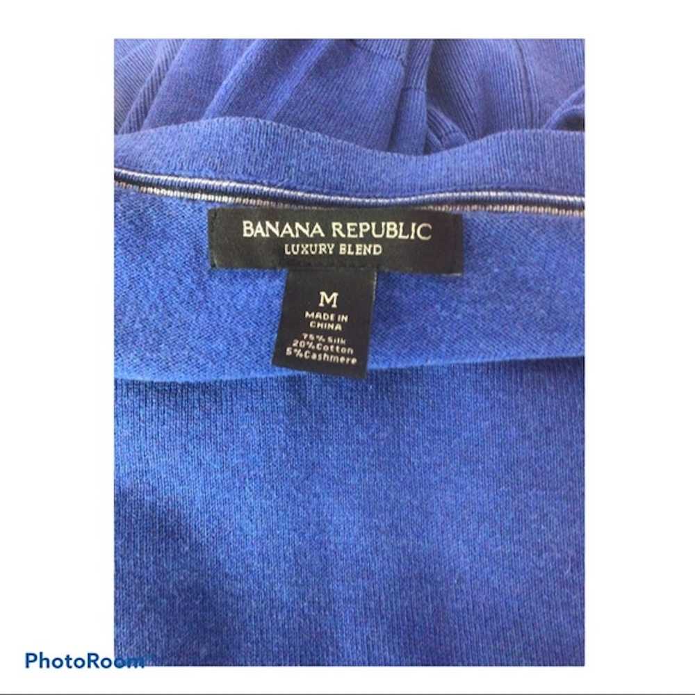 Banana Republic BANANA REPUBLIC Blue Pullover Sil… - image 5