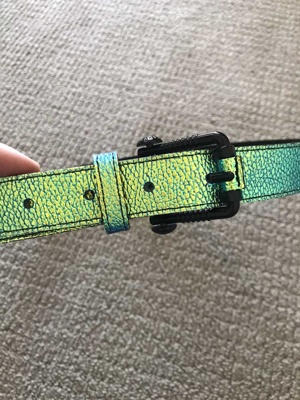 Kenzo Kenzo chameleon leather belt - image 3