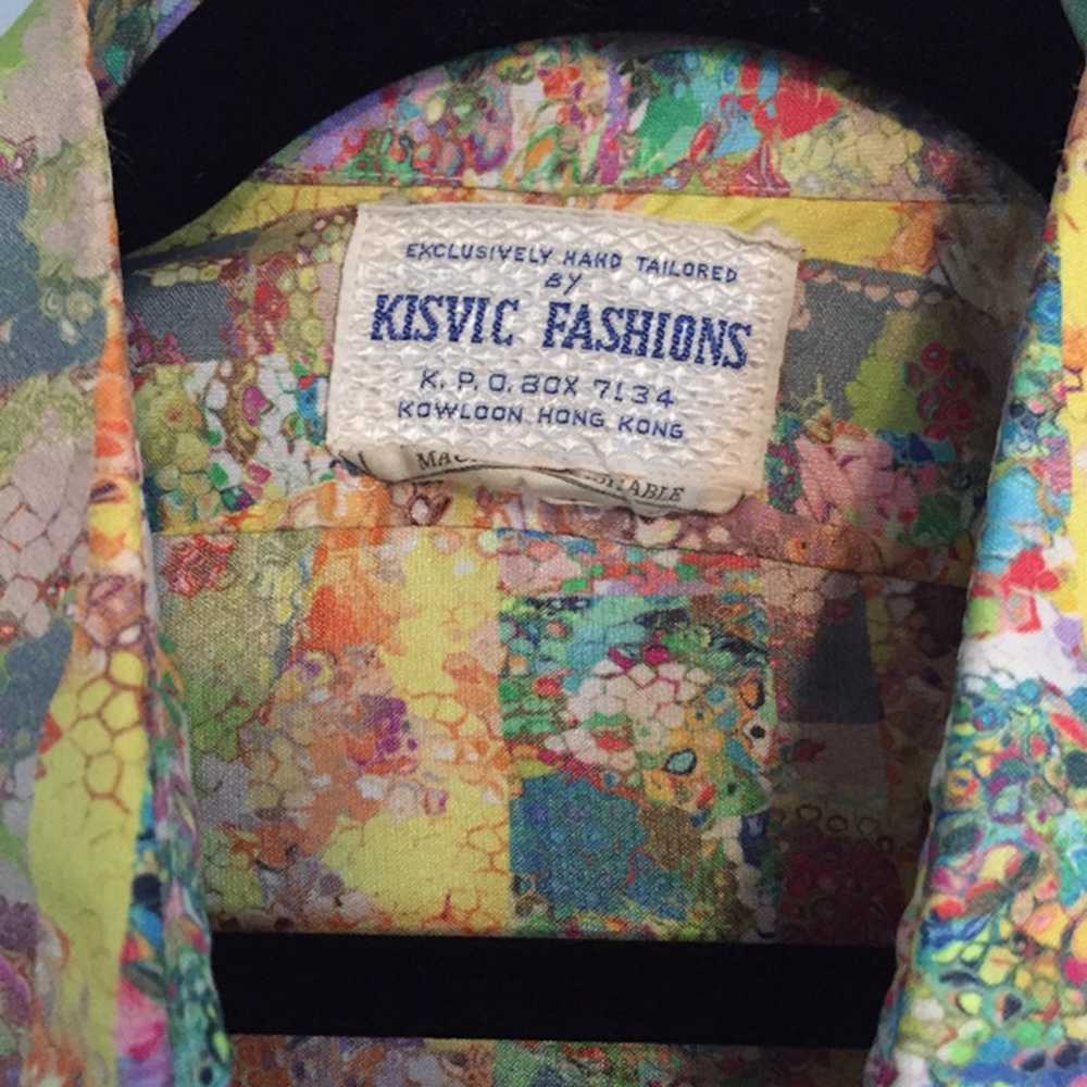 Vintage Kisvic Fashions Weird Cool Shirt Multicol… - image 3