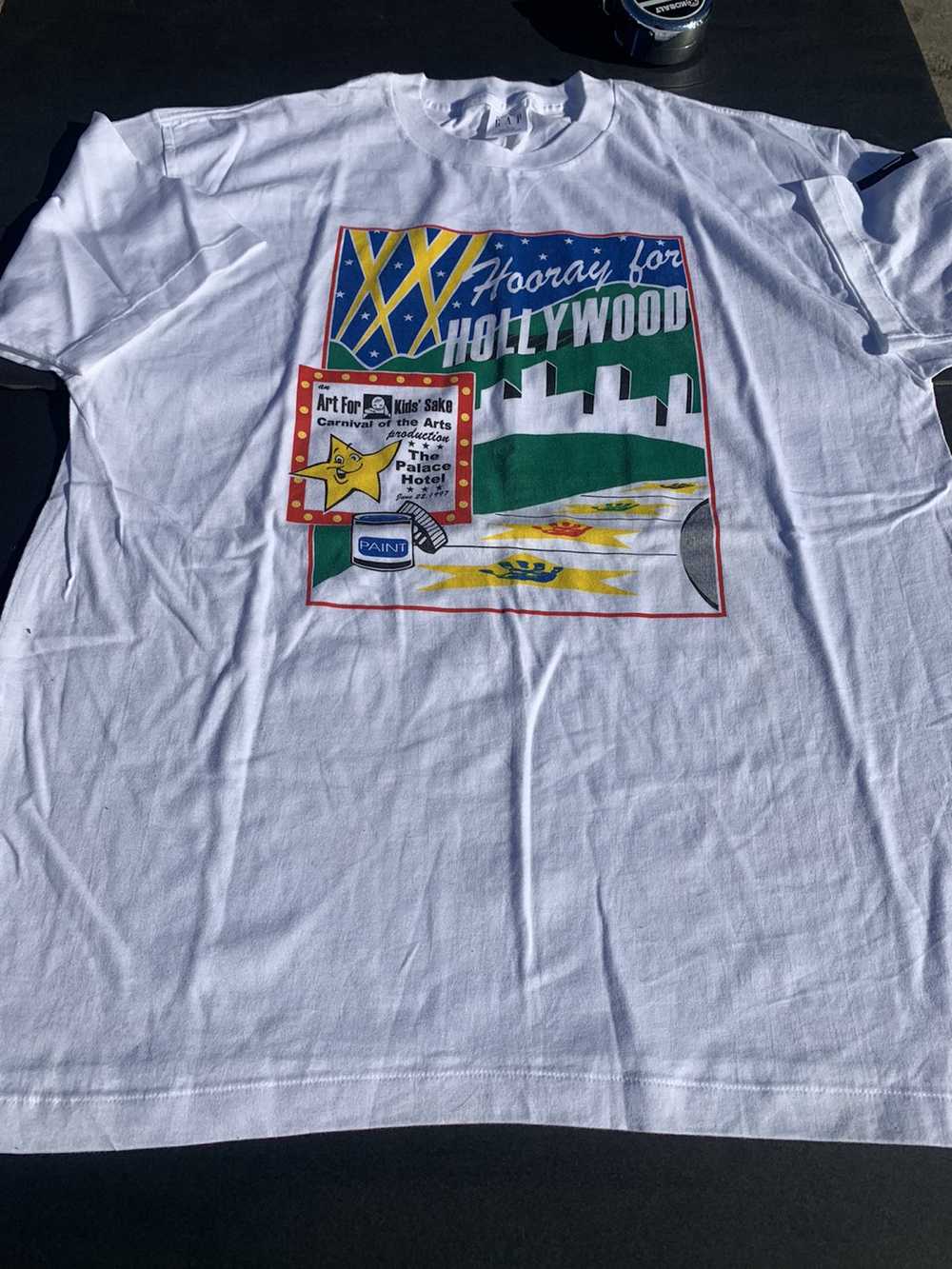 Vintage 1997 Gap art carnival show T shirt New - image 2