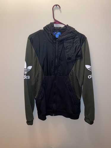 Adidas Adidas Hooded Green and Black Jacket