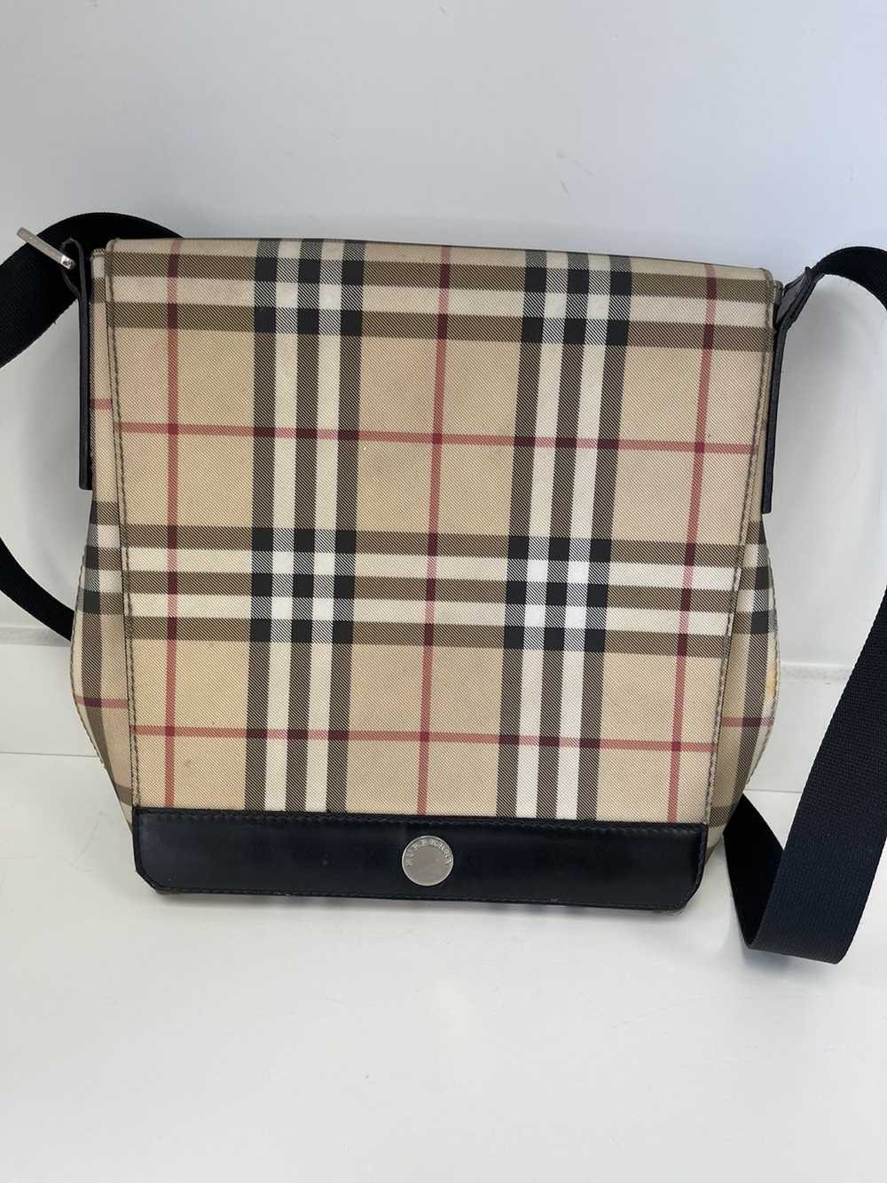 Burberry Burberry Messenger Bag Classic Check Pat… - image 1