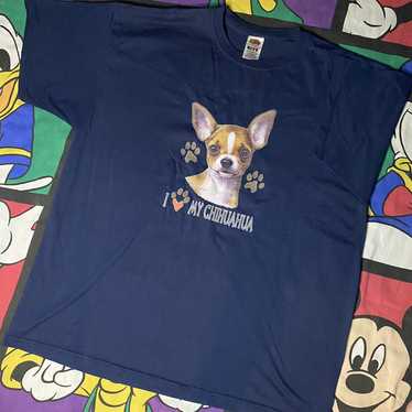 Vintage Vtg 90’s chihuahua dog promo t-shirt XXL - image 1