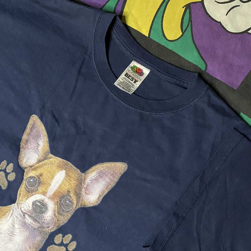 Vintage Vtg 90’s chihuahua dog promo t-shirt XXL - image 3