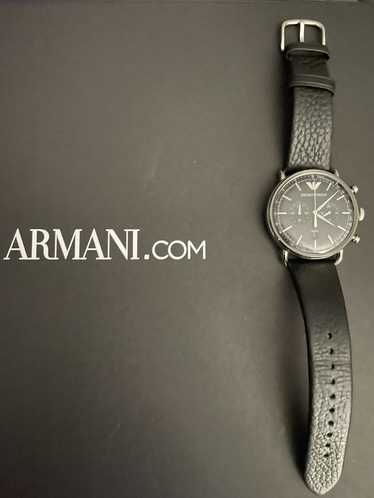 Armani Armani watch black/silver